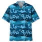 Water Polo Tropical Hibiscus Hawaiian Shirt For Warm Weather Outing And Relaxed Resort Style