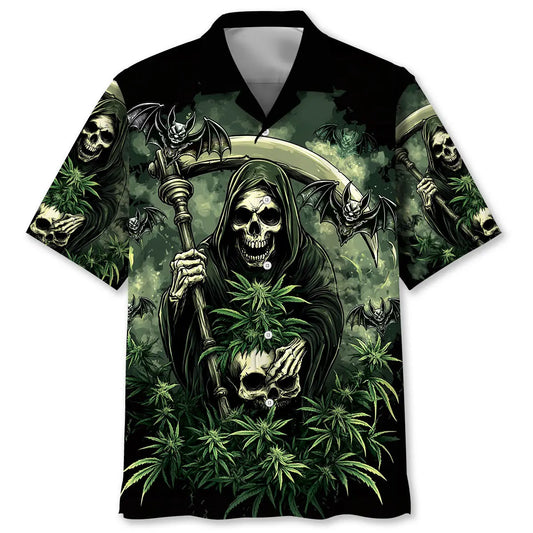 Bohemian Humans Head Hurt Hawaiian Shirt For Resort Trips, Coastal Parties, And Warm Weather Style