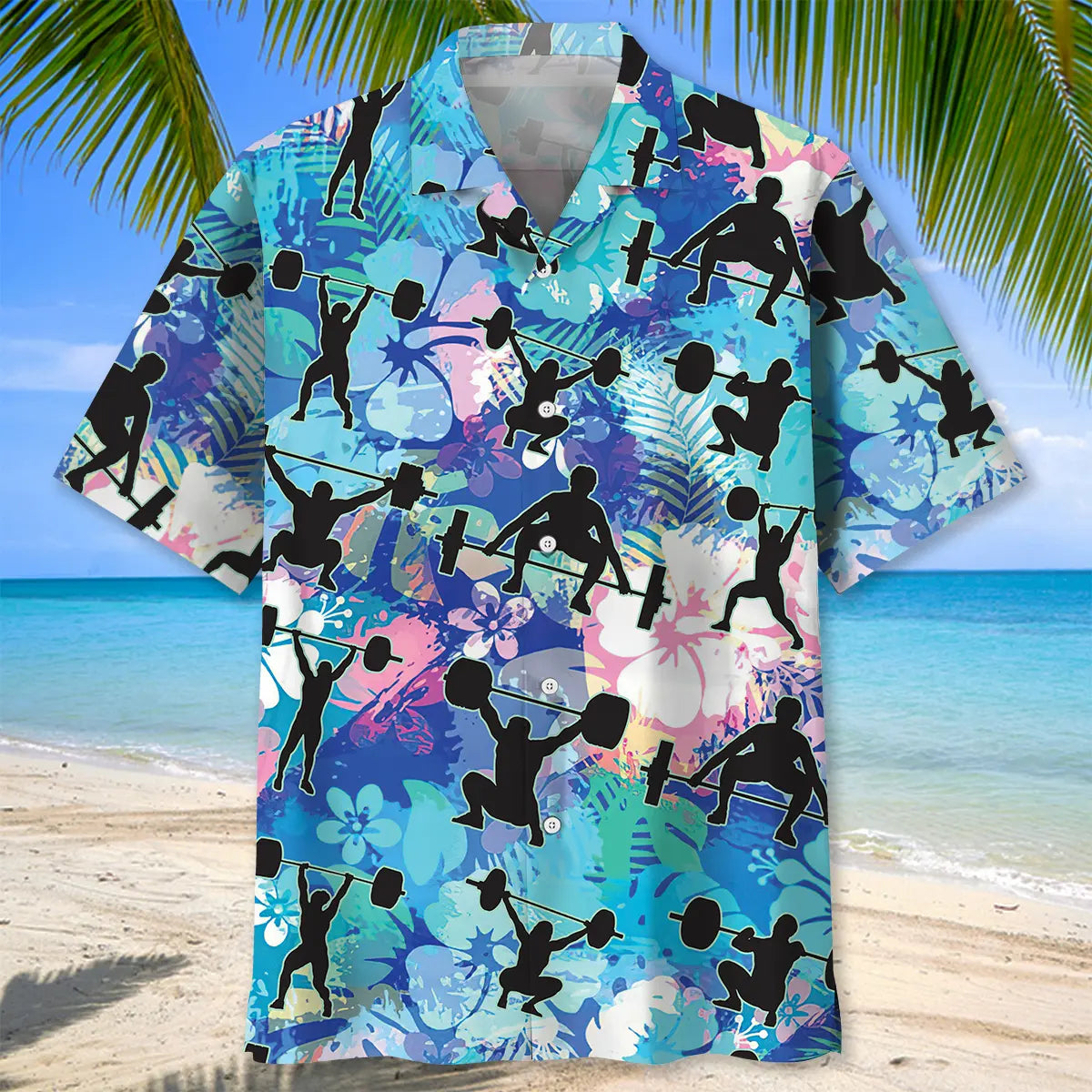 Weight Lifting Hawaiian Shirt For Tropical Holidays, Outdoor Gatherings, And Everyday Comfort