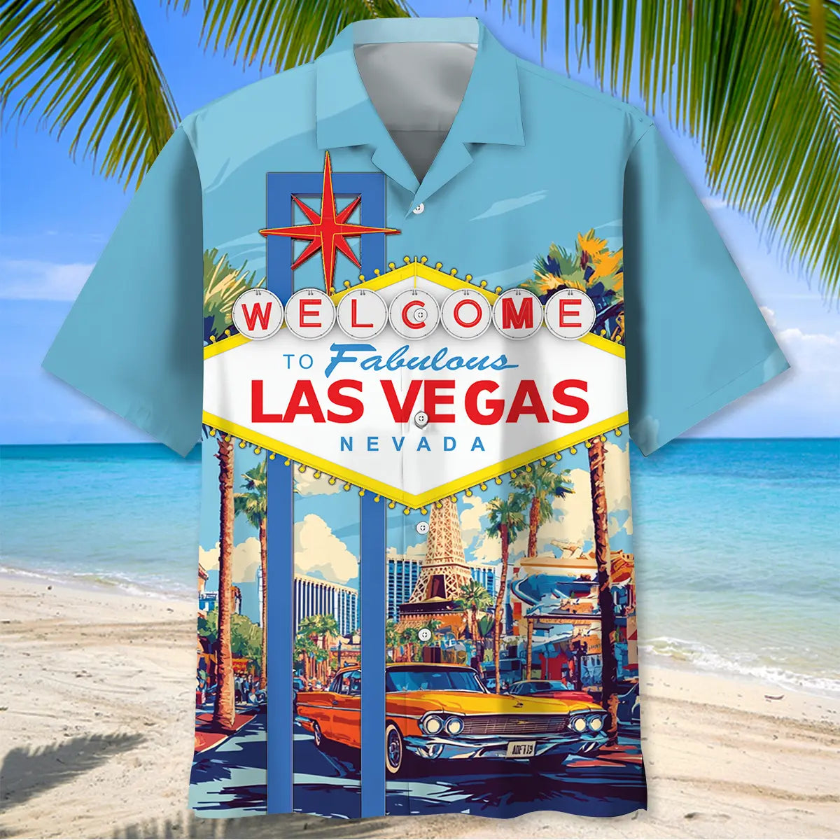 Welcome Las Vegas Nevada Hawaiian Shirt For Tropical Holidays, Outdoor Gatherings, And Everyday Comfort