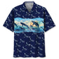 Whale Tail Hawaiian Shirt For Summer Vacation, Beach Travel, And Casual Wear