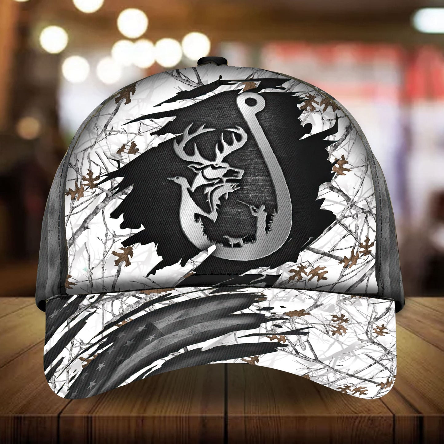 Unique Hunting Pattern Classic Cap For Festivals Travel Adventures And Casual Gift Giving
