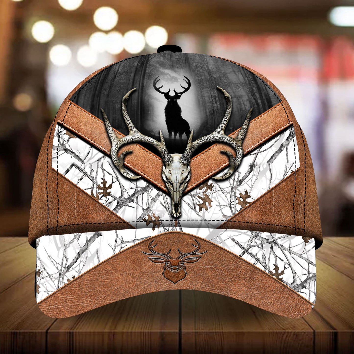Deer Hunting Leather Classic Cap For Casual Adventures Parties And Seasonal Styling