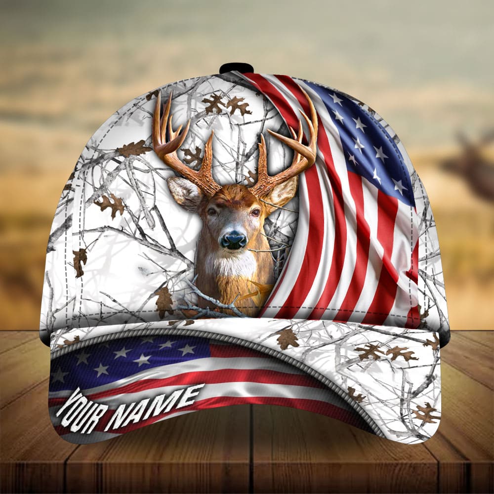 New US Deer Hunting Personalized Classic Cap For Holiday Adventures Parties And Comfortable Styling