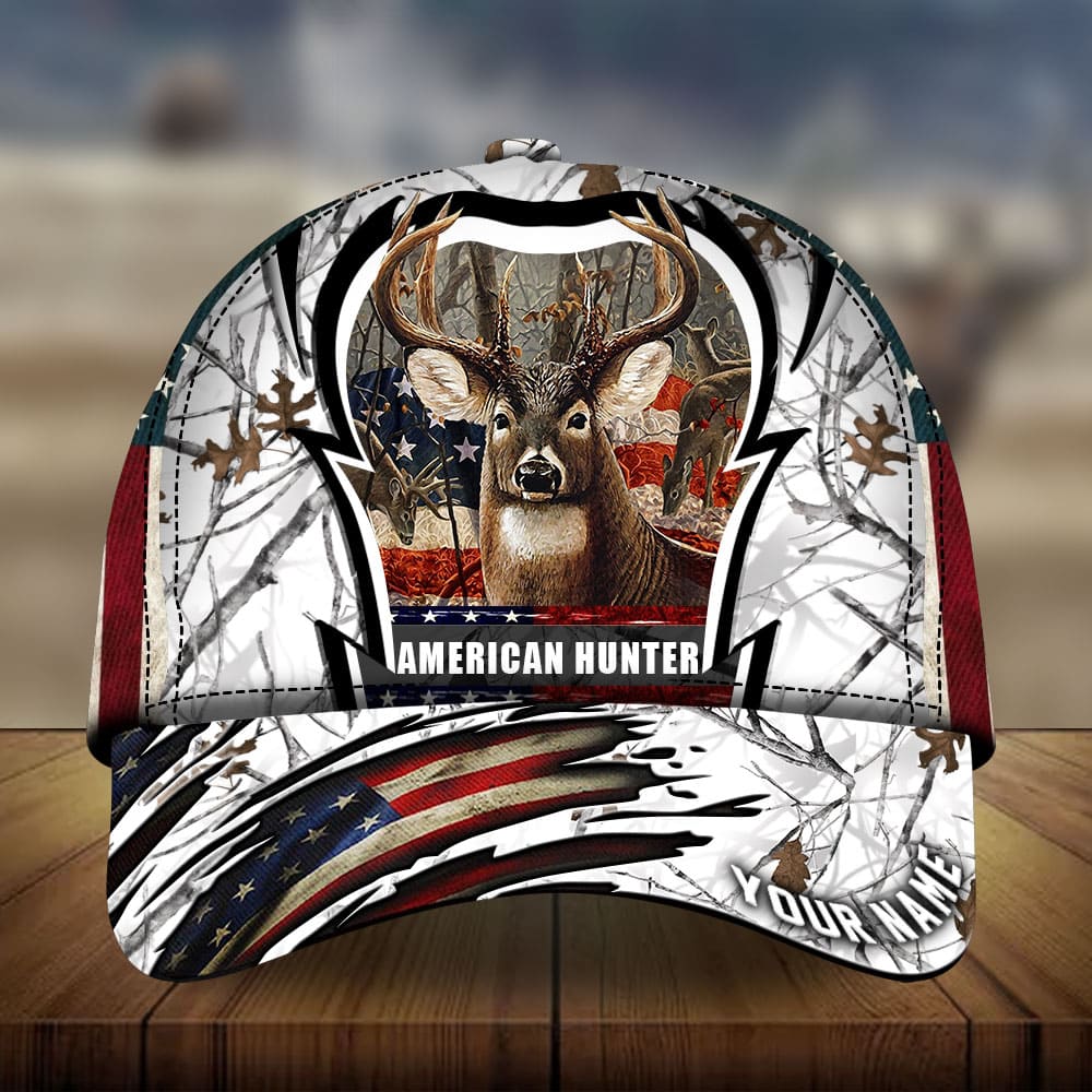 American Hunter Deer Hunting Personalized Classic Cap For Outdoor Travel Festivals And Relaxed Everyday Wear