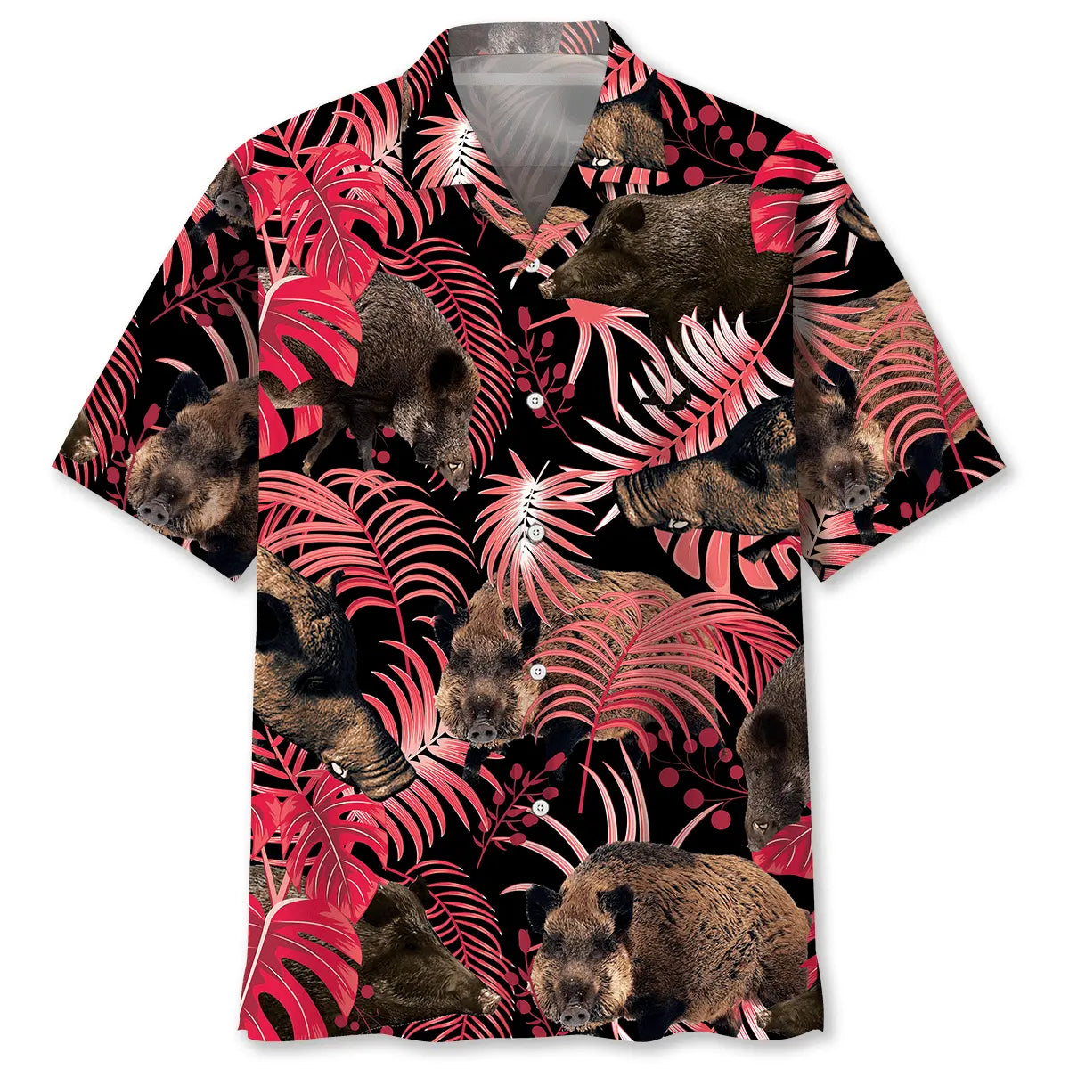 Wild Hog Hawaiian Shirt For Resort Trips, Coastal Parties, And Warm Weather Style