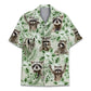 Tropical Island Raccoon Aloha Hawaiian Shirt For Tropical Holidays, Outdoor Gatherings, And Everyday Comfort