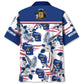 Wisconsin Heritage Hawaiian Shirt For Summer Vacation, Beach Travel, And Casual Wear
