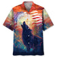 Wolf Cross Hawaiian Shirt For Coastal Travel, Casual Events, And Comfortable Summer Wear