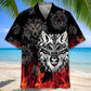 Wolf Fire Hawaiian Shirt For Nature Fans, Resort Trips, And Comfortable Warm Weather Wear