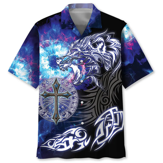 Wolf Legend Hawaiian Shirt For Coastal Travel, Casual Events, And Comfortable Summer Wear