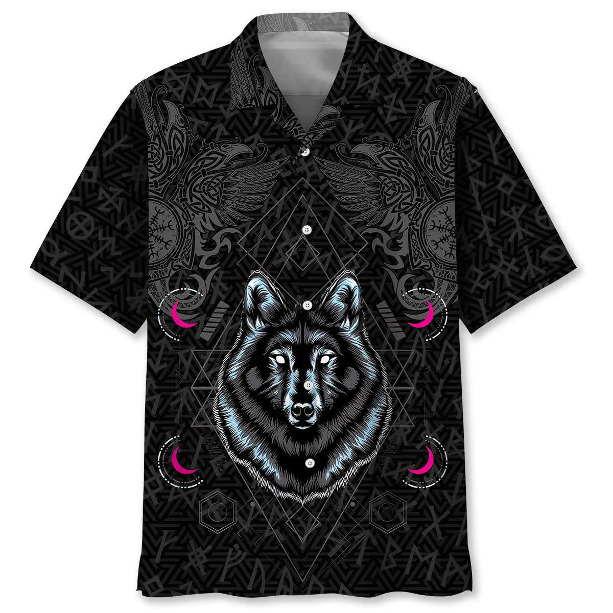 Wolf Viking Hawaiian Shirt For Fantasy Fans, Resort Trips, And Imaginative Summer Style