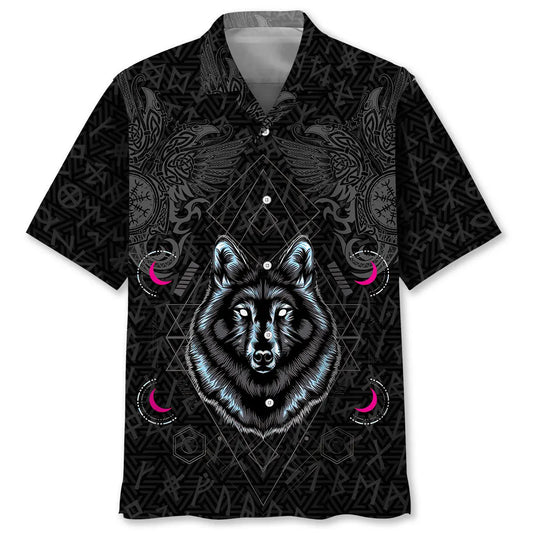 Wolf Viking Hawaiian Shirt For Fantasy Fans, Resort Trips, And Imaginative Summer Style