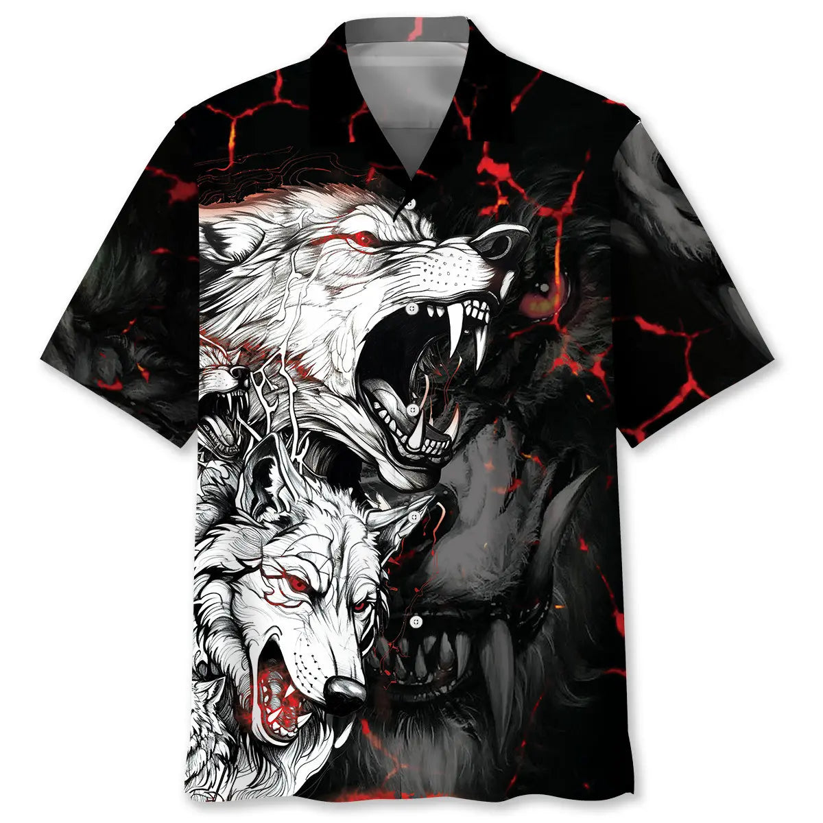 Wolves Creative Pattern Hawaiian Shirt For Beach Days, Summer Outings, And Thoughtful Gift Giving