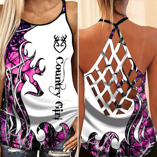 Hunting Lover Hollow Tank Top For Fitness Sessions And Summer Events
