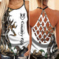 Hunting Lover Hollow Tank Top For Workout Classes And Daily Wear