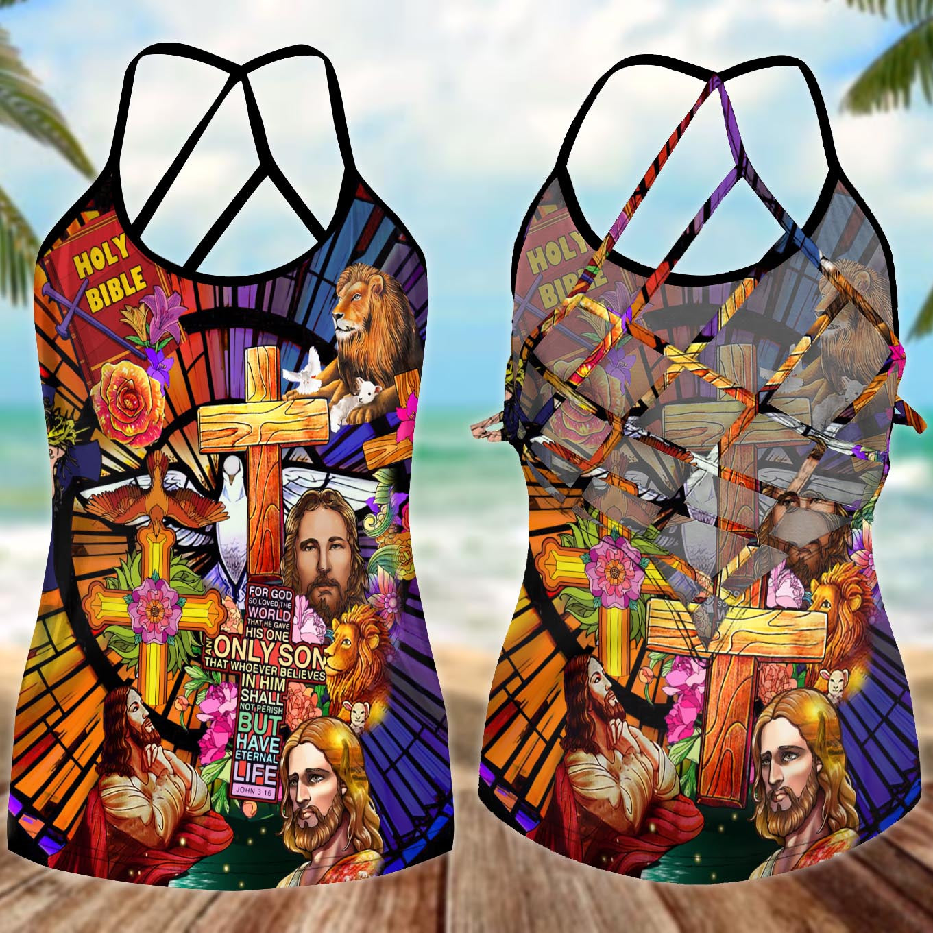 Jesus Save My Life Hollow Tank Top For Studio Workouts And Casual Wear