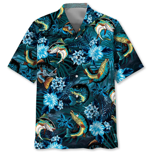 Funny Fishing Hawaiian Shirt For Relaxed Getaway, Tropical Retreat, And Outdoor Comfort
