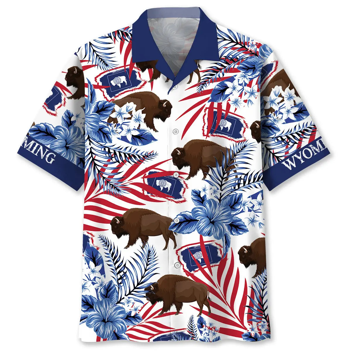 Wyoming Proud Hawaiian Shirt For Coastal Travel, Casual Events, And Comfortable Summer Wear