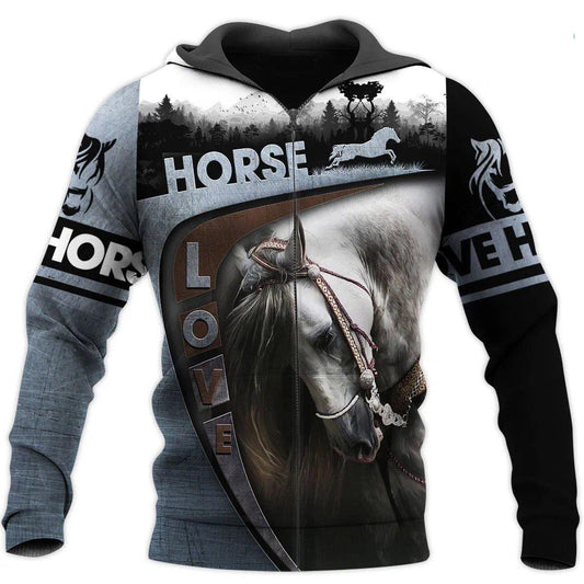 Beautiful Horse Hoodie For Equestrian Enthusiasts Casual Wear And Weekend Travel
