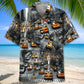 Yellow Taxi City Hawaiian Shirt For Seasonal Celebration, Vacation Cruise, And Beachside Style