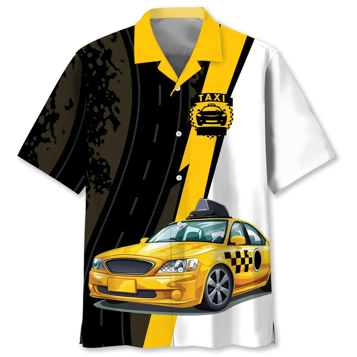 Yellow Taxi Driver Hawaiian Shirt For Island Adventure, Cruise Journey, And Daily Summer Wear