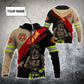 Strong Firefighter Proud Personalized Hoodie For Firefighter Support Activities Casual Travel And Comfort