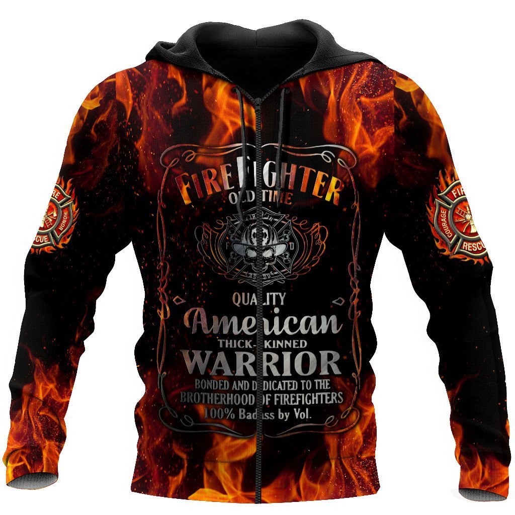 Firefighter Hoodie For Service Tribute Gatherings Daily Outfits And Gift Giving
