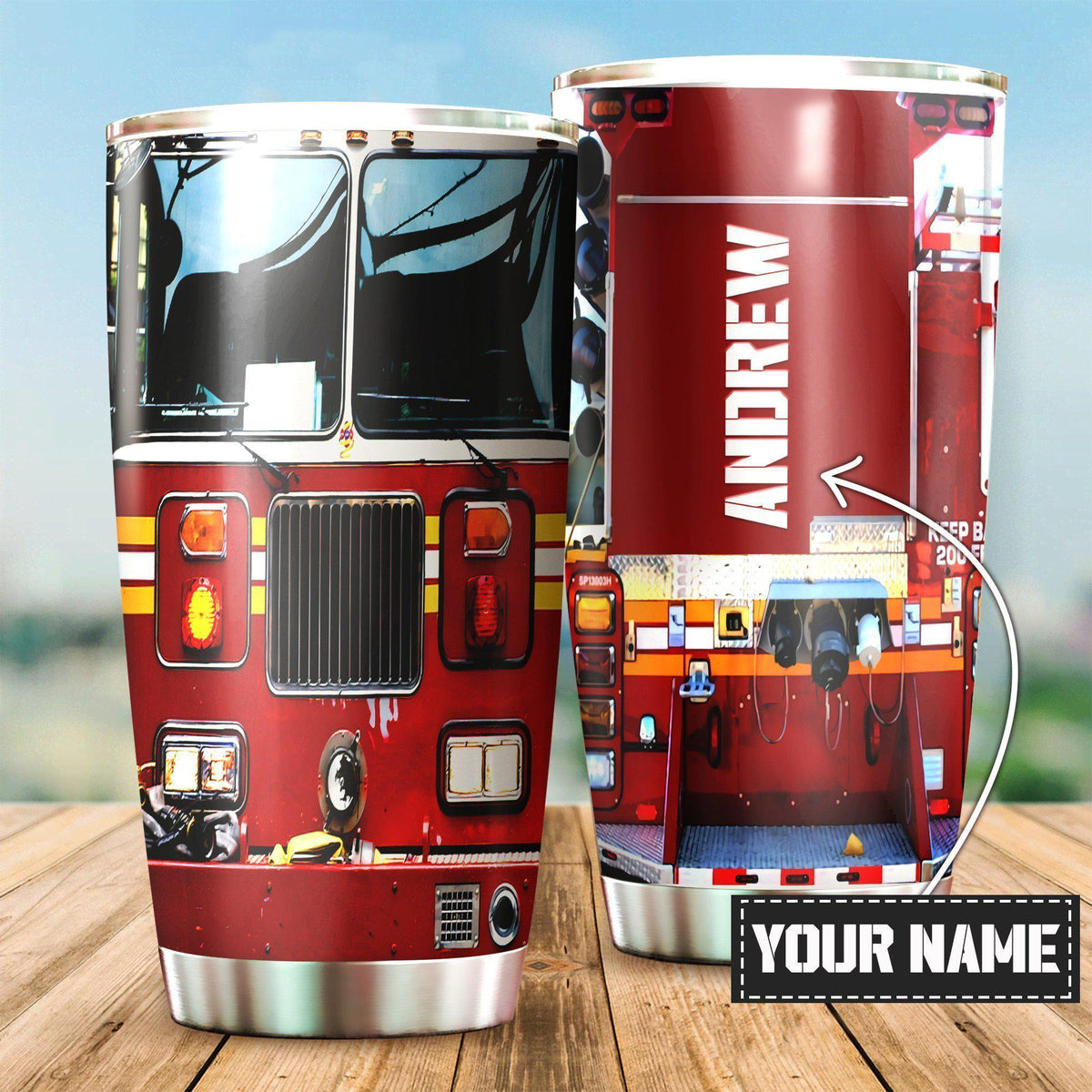 Firefighter In Life Personalized 20 Oz Tumbler For Coffee Travel And Daily Drinks