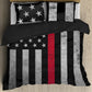 Firefighter Red Line Bedding Cover For Firefighter Bedroom Decor
