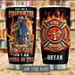 Firefighter Personalized 20 Oz Tumbler For Coffee Travel And Daily Drinks