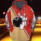 Bowling Ball Skull Hoodie For Dark Themed Outfits Outdoor Trips And Casual Comfort