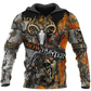 Illustrated Hunting Hunter Hoodie For Nature Trips Casual Streetwear And Comfortable Outfits