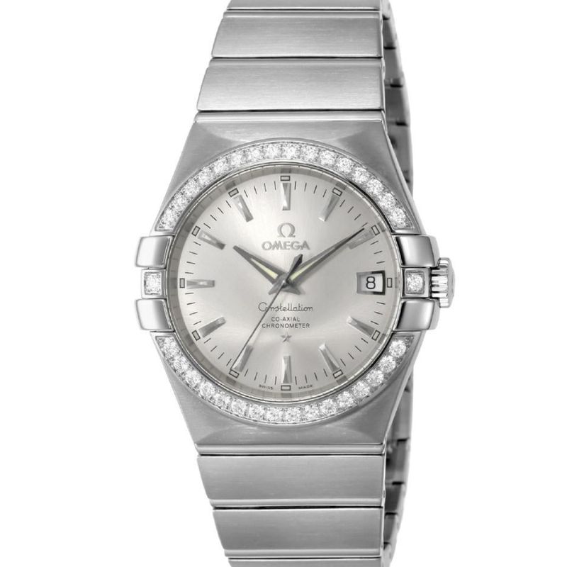 Omega Constellation Diamond Silver Dial Ladies Watch 123.15.35.20.02.001 35mm
