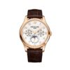 Patek Philippe Grand Complications Perpetual Calendar Rose Gold Brown Leather Men's Watch 5327R-001 39mm