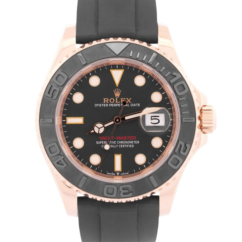 Rolex Yacht-Master 40 Pave Dial Black Rubber Men's Watch M126655-0005 40mm