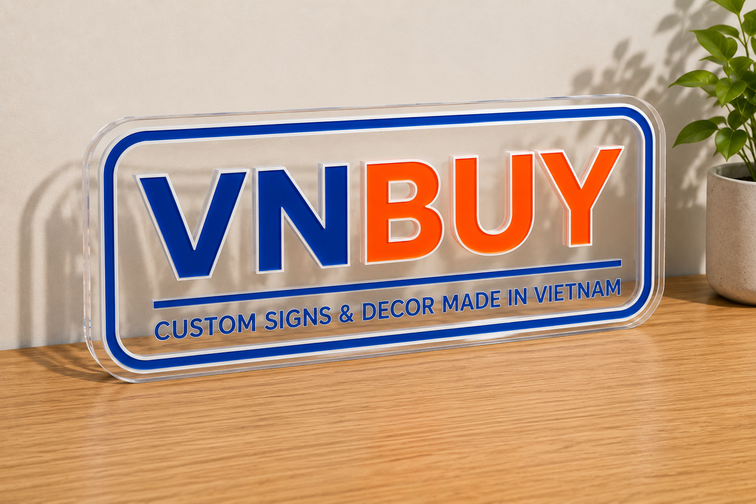 VNBUY UV-printed neon sign – off