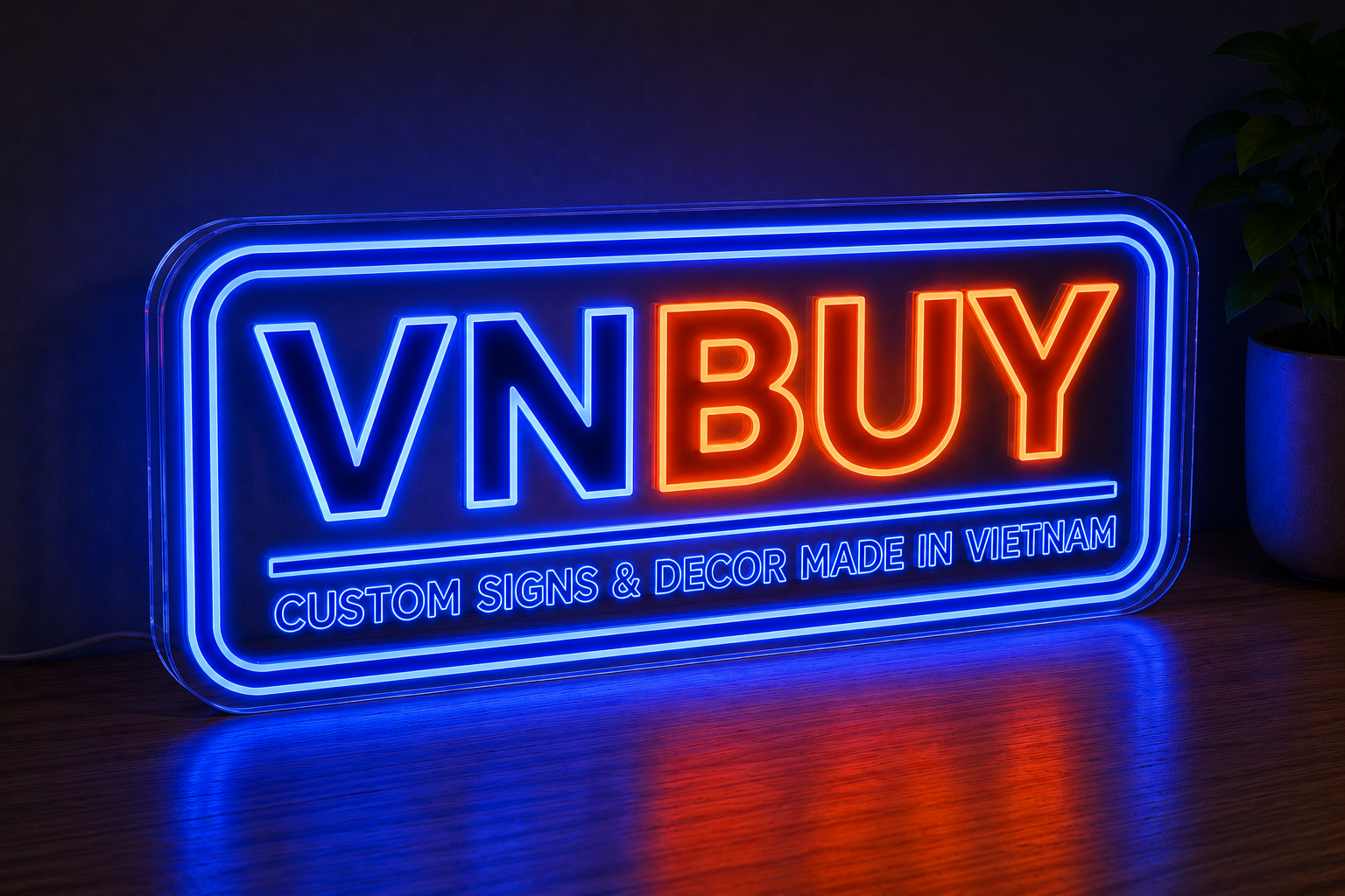 VNBUY UV-printed neon sign – on